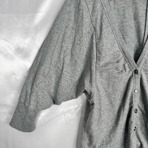 Free People Gray Button Front Knit Top – Size Large - Picture 3 of 14